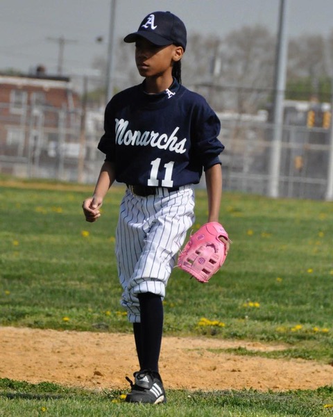 Mo'ne as a Monarch at 8 years old
